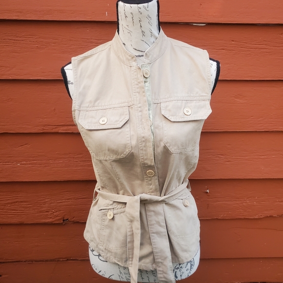 DCC Jackets & Blazers - DCC Belted Cargo Vest Women's Size  Medium EUC